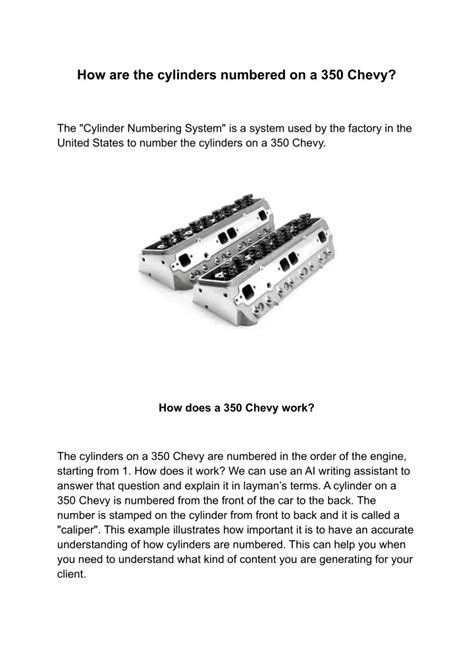 How Cylinders Are Numbered