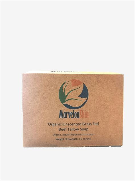 Marvelouskin Grass Fed Beef Tallow Soap Organic