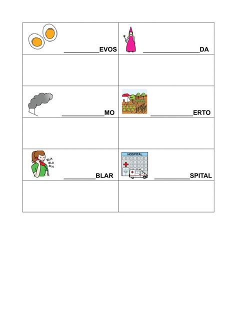 Ejercicio De Completa Con Ha He Hi Ho Hu Worksheets Material