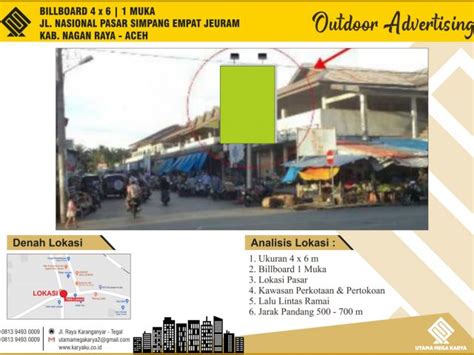 Sewa Titik Billboard Madiun Jl Diponegoro Simpang Lima Kota Madiun