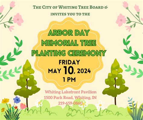 Arbor Day Memorial Tree Planting Ceremony Experience Whiting