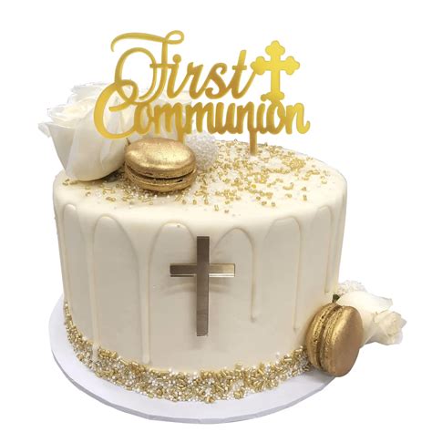 Buy INDKOPVA First Holy Communion Cake Topper Reusable First Communion