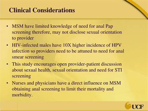 PPT Human Papilloma Virus And Anorectal Carcinoma Knowledge In Men Who Have Sex With Men