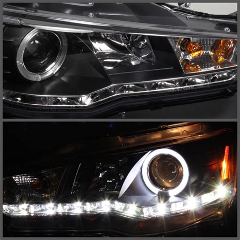 Spyder Mitsubishi Lancer Evo Projector Xenon Hid Led Halo Drl