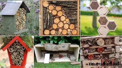 Diy Bug Hotel Ideas For Outdoor Garden From Cardboard Plastic Bottle