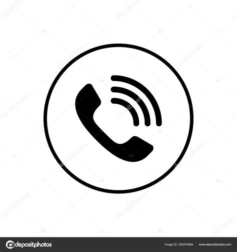 Call Icon Vector Phone Icon Vector Mobile Phone Telephone Icon Stock