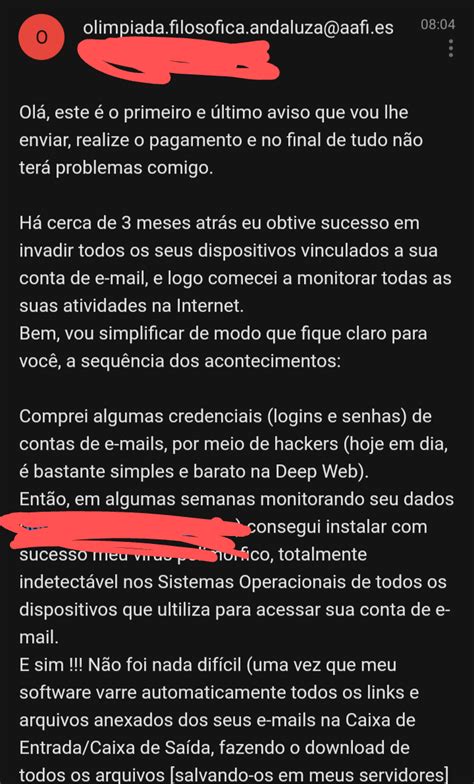 Encontrei Isso Aqui No Meu E Mail Devo Me Preocupar Qlqr Coisa Posso Copiar O Email Complete