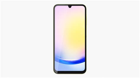 Samsung Galaxy A25 Yellow Model - TurboSquid 2172288