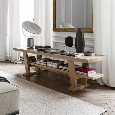 Contemporary Sideboard Table Intoto Maxalto Solid Wood Wooden