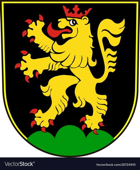 Coat Of Arms Of Heidelberg In Baden Wuerttemberg Vector Image People