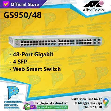 Promo Allied Telesis At Gs Websmart Switch Port Gigabit Cicil