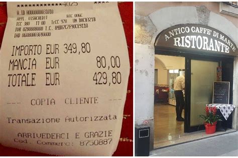 Roma Chiuso Il Ristorante Dello Scontrino Da Per Un Piatto Di