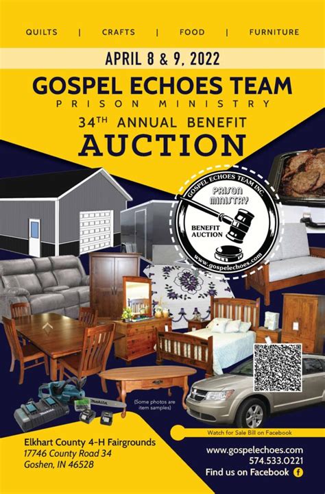 Auction Gospel Echoes Team Prison Ministry