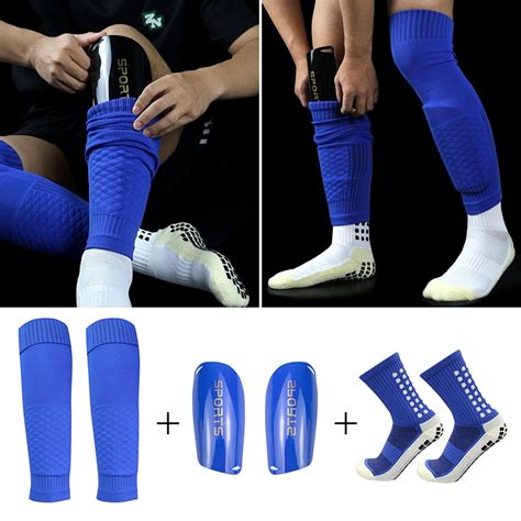 1 Set Honeycomb Style Leg Soccer Socks Professional High Quality Shin