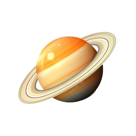 Isolated Realistic Saturn Illustration Science Space Realistic PNG