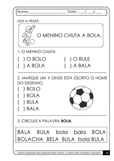 Texto Interpreta O A Bola Atividades