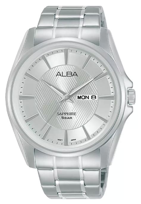 Jual Alba Alba Sapphire Glass Jam Tangan Analog Pria Silver