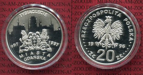 Polen Poland Zloty Silber Polen Zloty Danzig Gdansk Proof