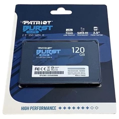 Disco Duro Sólido Ssd De 120 Gb Patriot MercadoLibre