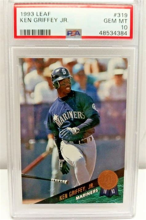 Leaf Ken Griffey Jr Seattle Mariner S Psa Pop Nice Card