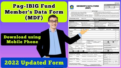 Paano Kumuha Online Ng Mdf Member S Data Form Sa Pag Ibig Fund Youtube