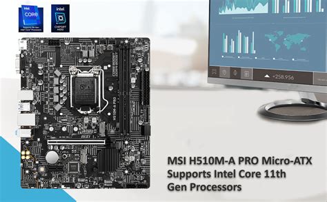 Amazon In Buy Msi H M A Pro Motherboard Micro Atx Supports Th