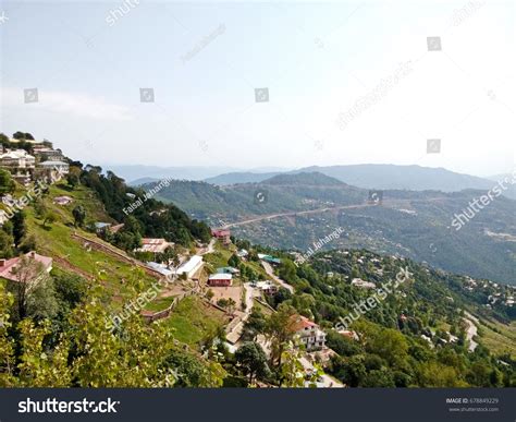 Landscape Green Mountains Murree Pakistan Stock Photo 678849229