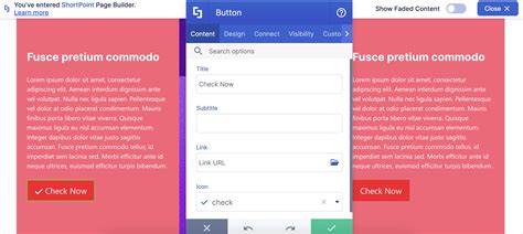 customize  location   button icon shortpoint support