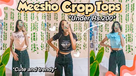 meesho crop top haulunder rsmeeshohaul youtube