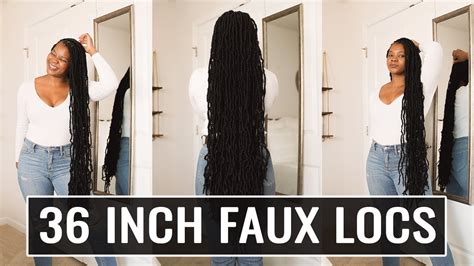 36 Inch Soft Faux Locs Tutorial Beginner Friendly Faux Locs Youtube