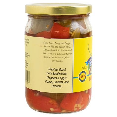 Cento Fried Long Hot With Extra Virgin Olive Oil Peppers Oz