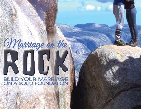 Marriage On The Rock Or Marriage On The Rocks The Washington Standard