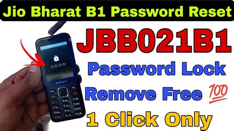 Jio Bharat B Jbb B Screen Lock Phone Lock Password Unlock By