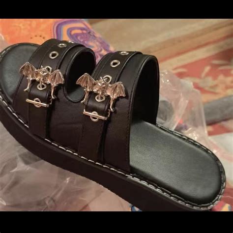 Cute Goth Sandals Goth Grunge Emo Alt Gothshoes Depop