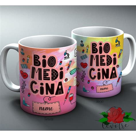 Caneca Biomedicina nome biomédica biomédico profissões profissão