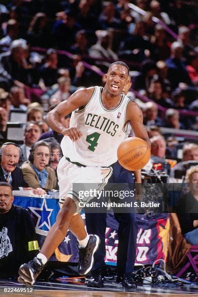 Chauncey Billups of the Boston Celtics dribbles during the 1998... News ...
