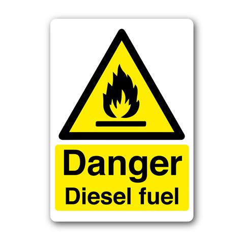 Danger Diesel Fuel Sign Farm Signs