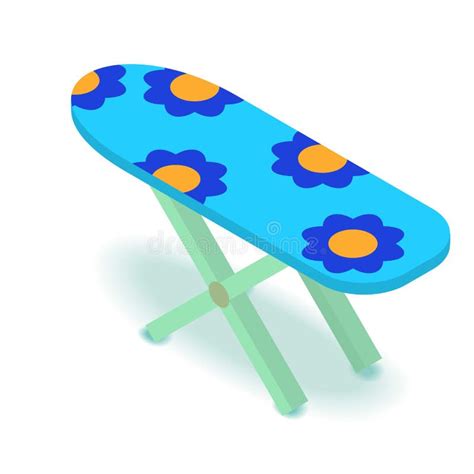 Ironing Board Icon Isometric 3d Style Stock Vector Illustration Of