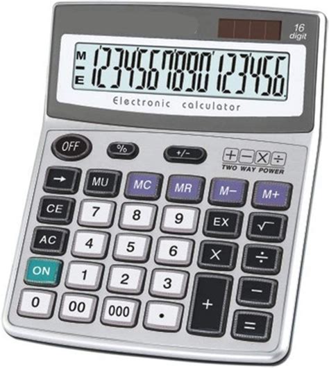 Calculatrice Standard Calculateur de Bureau Calculatrices à 16 Chiffres