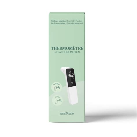 Thermomètre frontal et auriculaire infrarouge Dispositif médical agréé