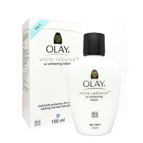 Olay White Radiance UV Whitening Lotion SPF 19 UVA UVB 150ml Shopee