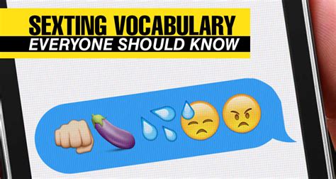 Learn The Sexting Vocabulary Everyone Should Know Sexting Friends