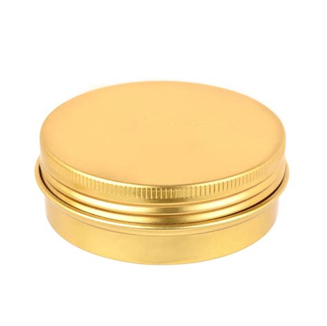 Liyar 2oz 60ml Metal Storage Tins Aluminum Tins Jars Round Tin