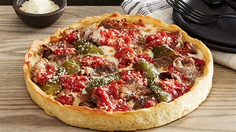 Portillos And Lou Malnatis Popular Beef Deep Dish Pizza Collab Is Back