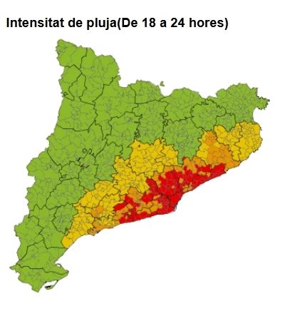 El Pla INUNCAT S Activa En Fase D Alerta Per Precipitacions