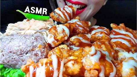 Asmr Korean Chicken Mukbang 처갓집 슈프림치킨 치밥 리얼사운드 먹방 Youtube