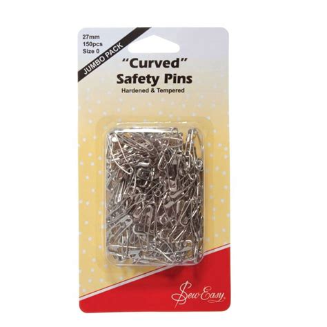 Sew Easy Curved Safety Pins 2 7cm Hobbycraft