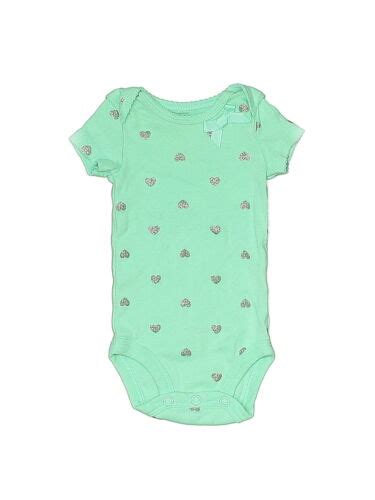 Just One You Made By Carter S Girls Green Short Sleeve Bodysuit Newborn