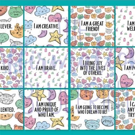 Printable Affirmation Cards For Kids