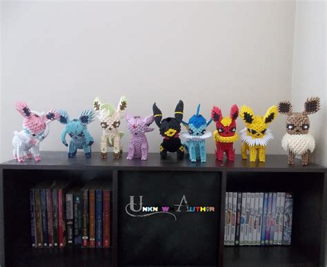 Origami Pokemon Eevee Evolutions